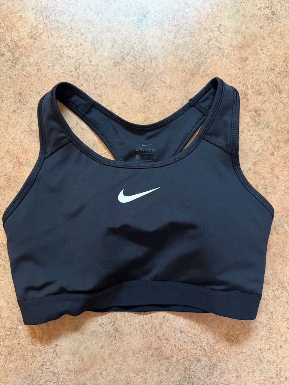 Nike Black Dri-FIT Racerback Sports Bra Size M